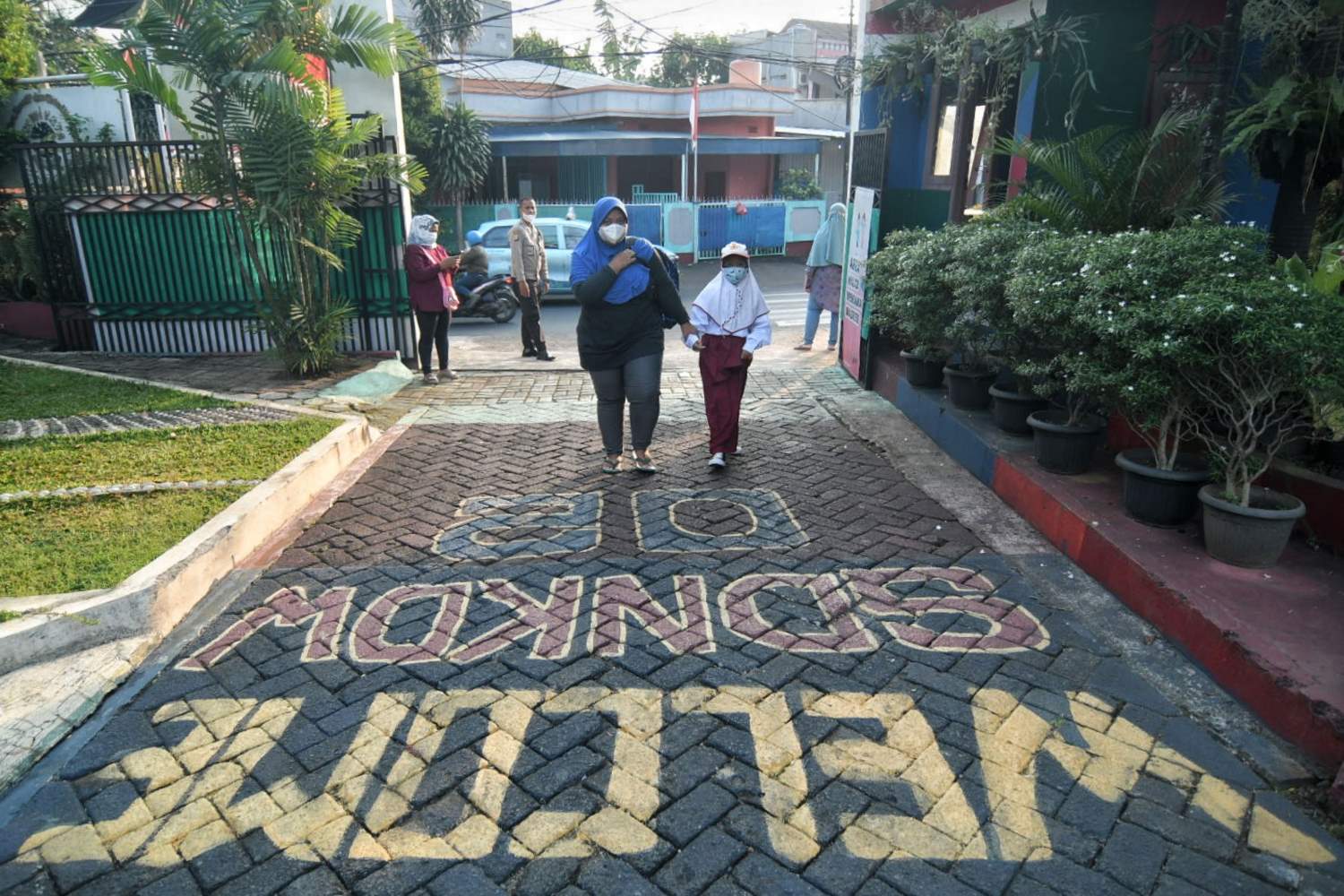 Hari Pertama Pembelajaran Tatap Muka di Jakarta