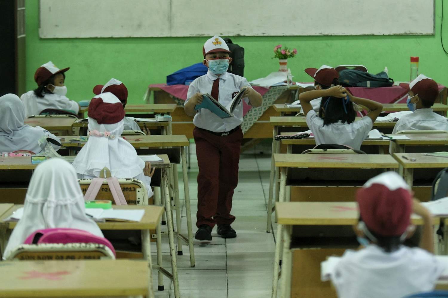 Hari Pertama Pembelajaran Tatap Muka di Jakarta