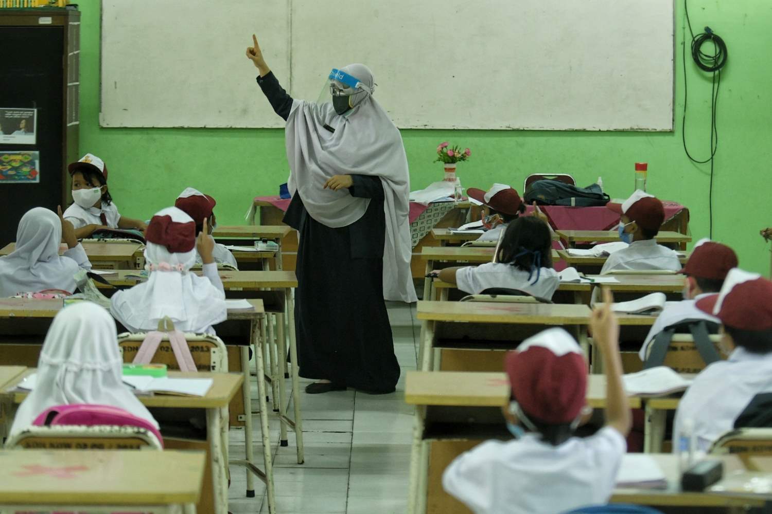 Hari Pertama Pembelajaran Tatap Muka di Jakarta