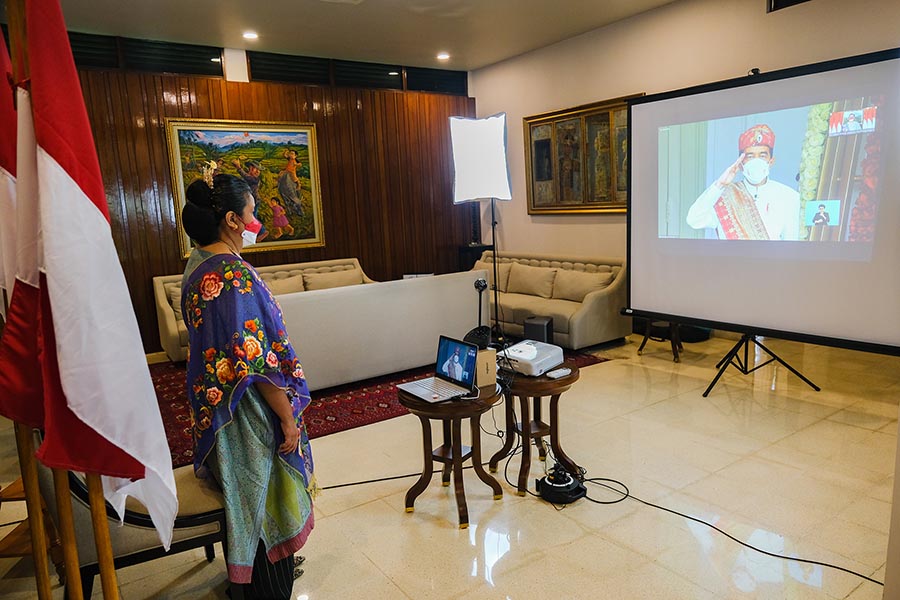 Wakil Ketua MPR Ikuti Upacara Kemerdekaan di Istana Secara Virtual 