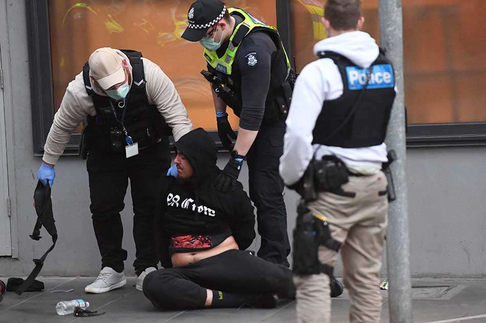 Demonstran Antilockdown Bentrok Dengan Polisi Di Australia