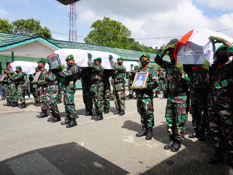 Pelepasan Jenazah Korban Kelompok Teroris Di Papua Barat