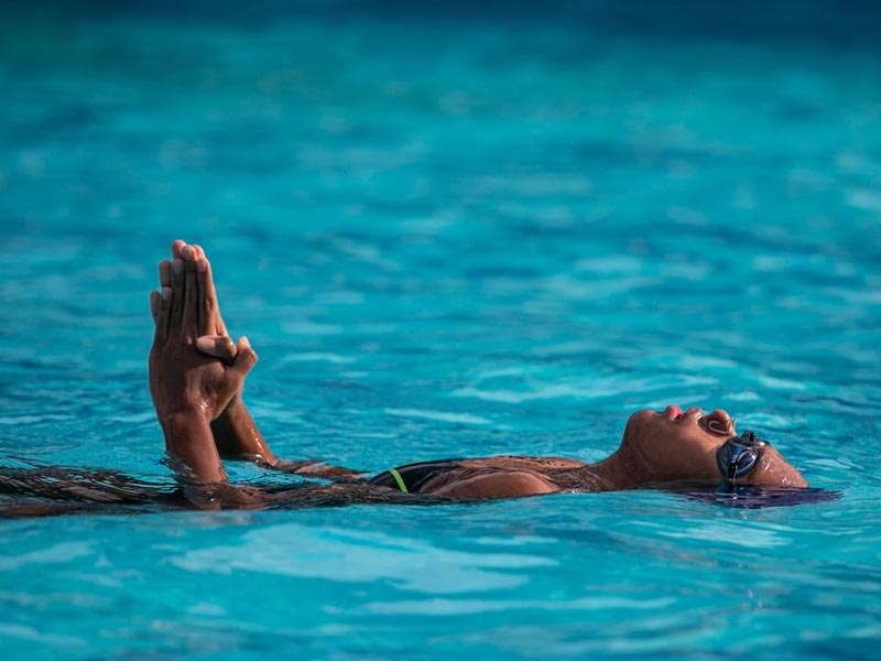 Latihan Atlet Renang Indah Yogyakarta