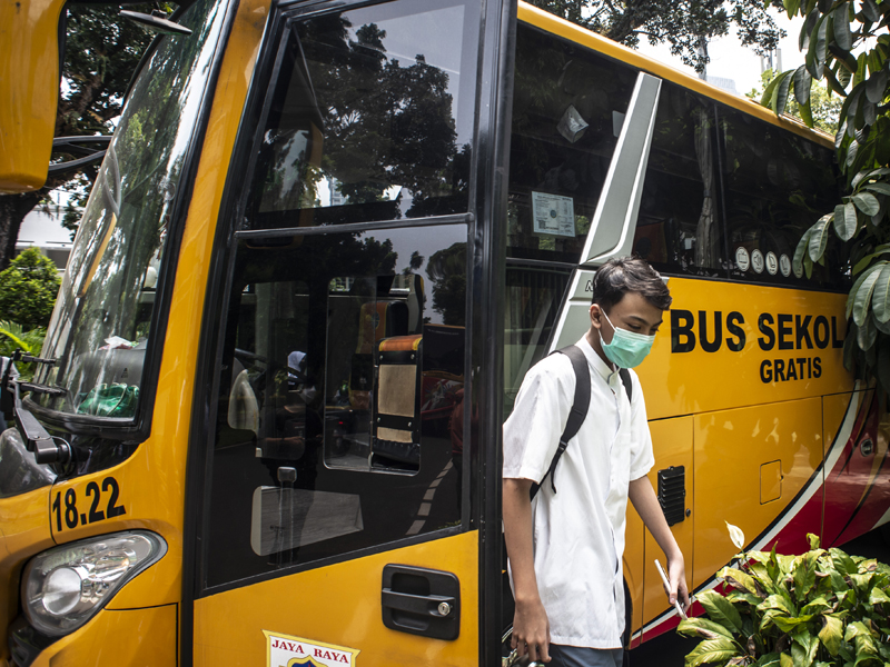 Bus Sekolah Gratis Kembali Beroperasi