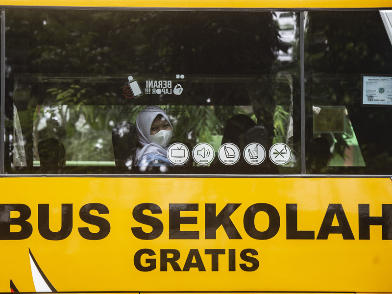 Bus Sekolah Gratis Kembali Beroperasi