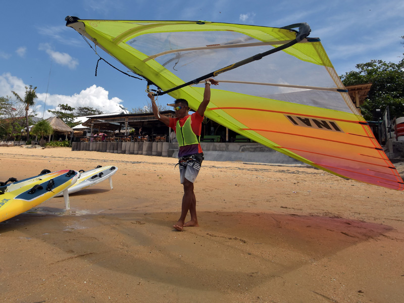 Latihan Atlet Layar Bali