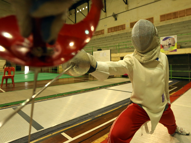 Latihan Atlet Anggar Aceh