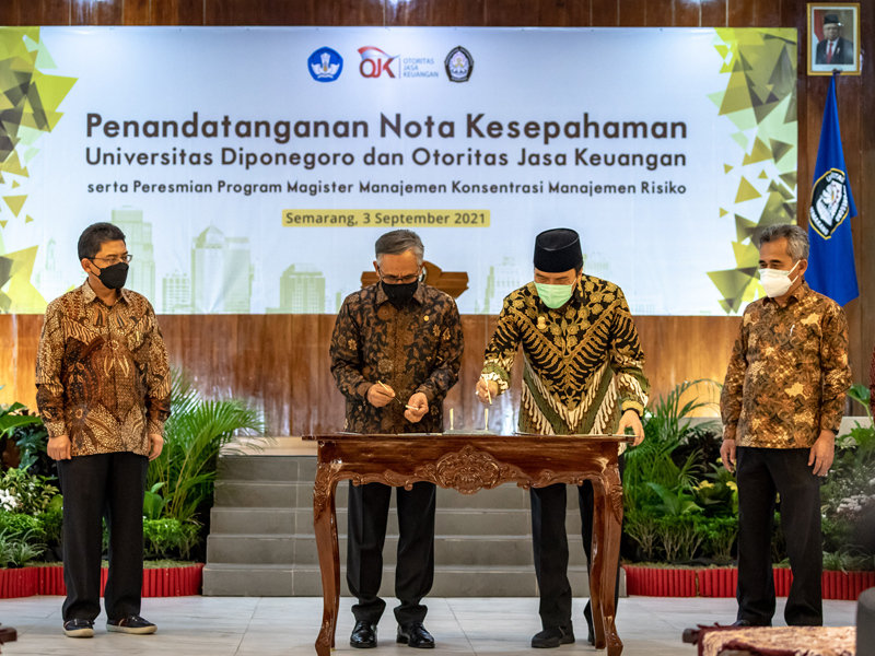 Peluncuran Program Magister Kerja Sama Undip Dan OJK