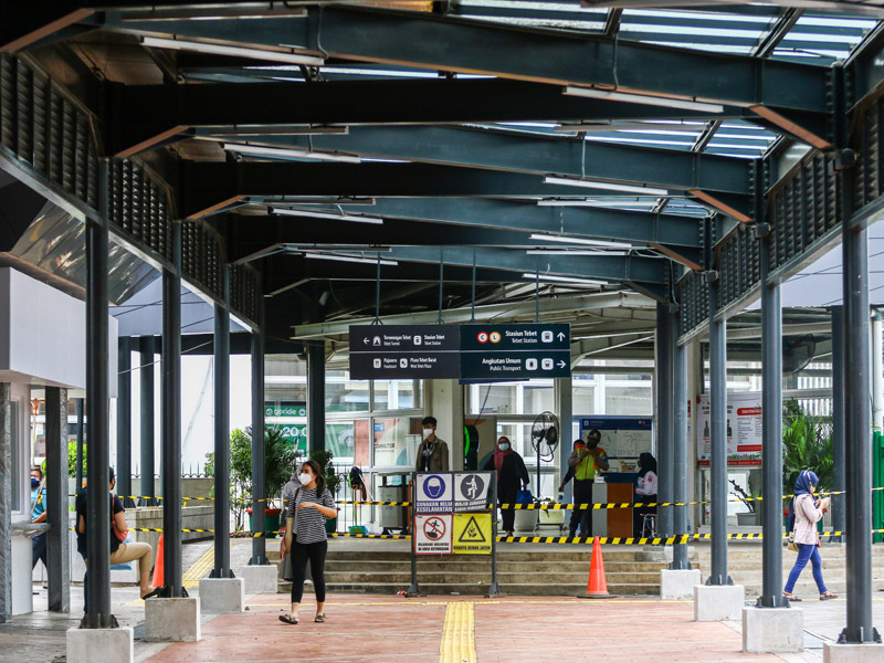 Penataan Stasiun Tebet Hampir Rampung