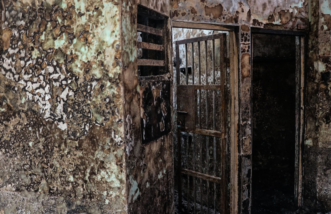 Sisa Kebakaran Blok C2 Lapas Dewasa Kelas 1 Tangerang