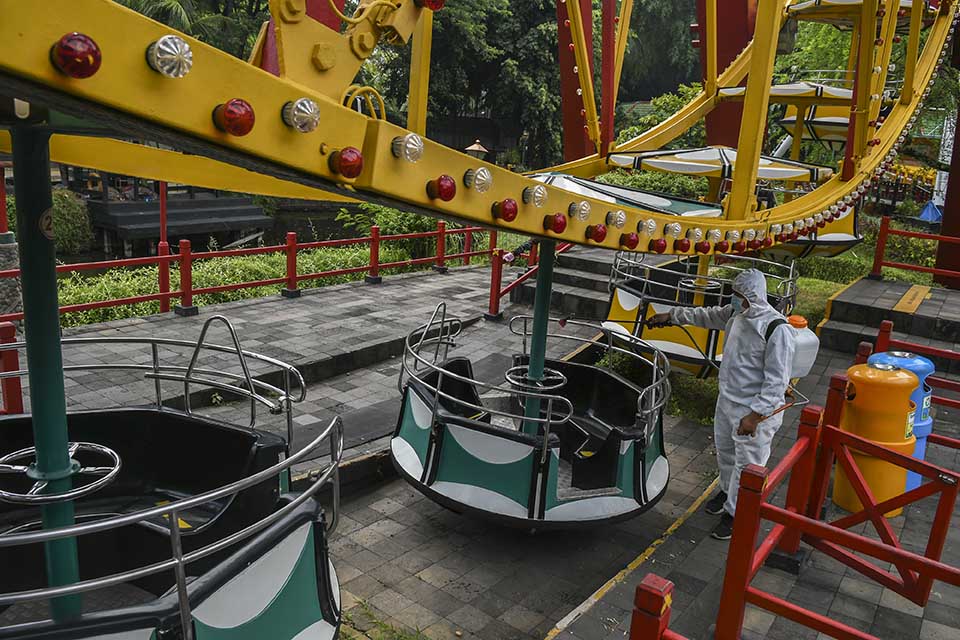 Persiapan Uji Coba Pembukaan Kawasan Rekreasi