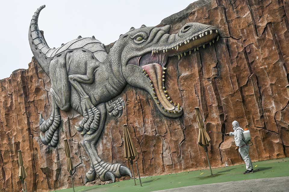 Persiapan Uji Coba Pembukaan Kawasan Rekreasi