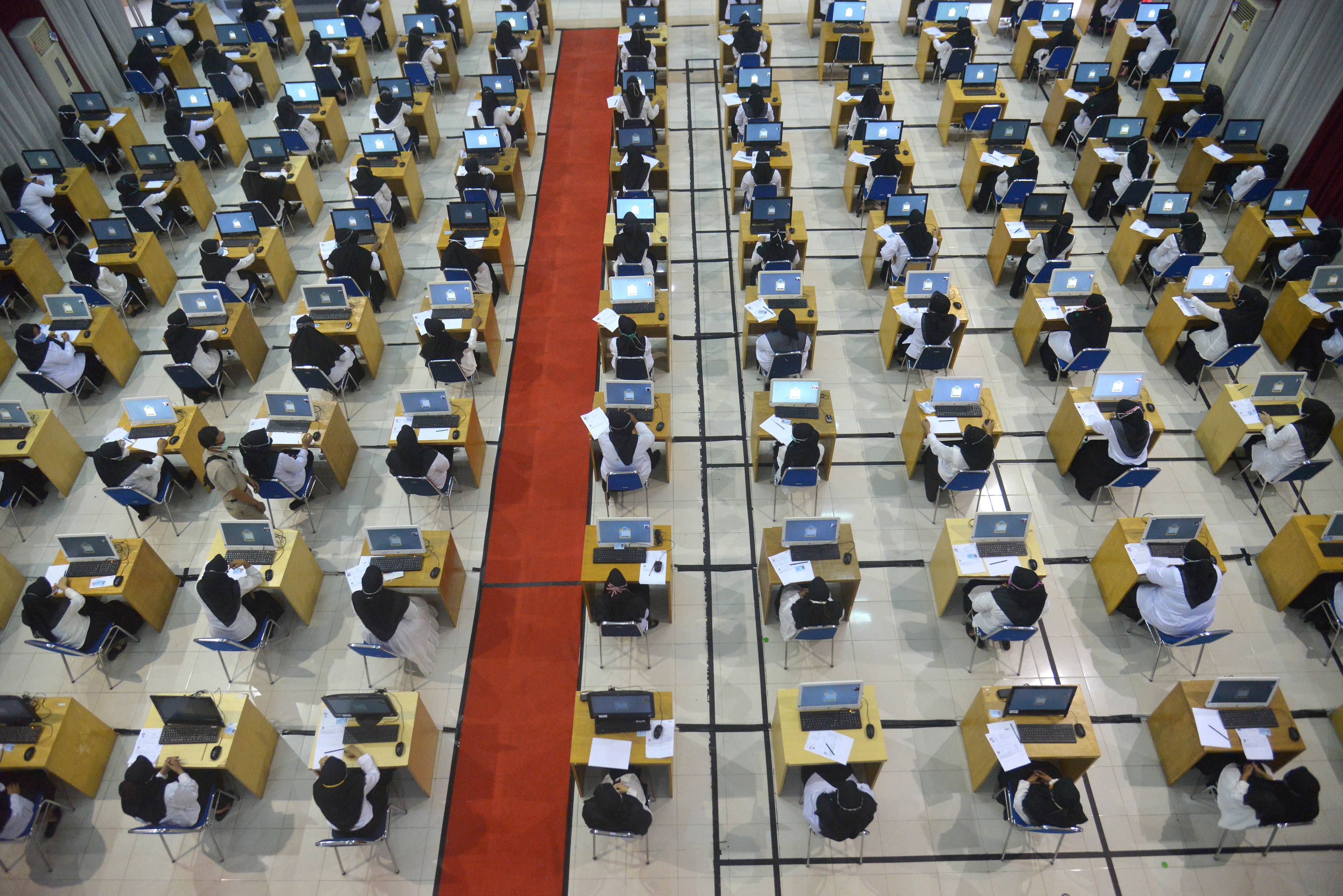 Prokes Ketat Tes SKD CPNS di Aceh