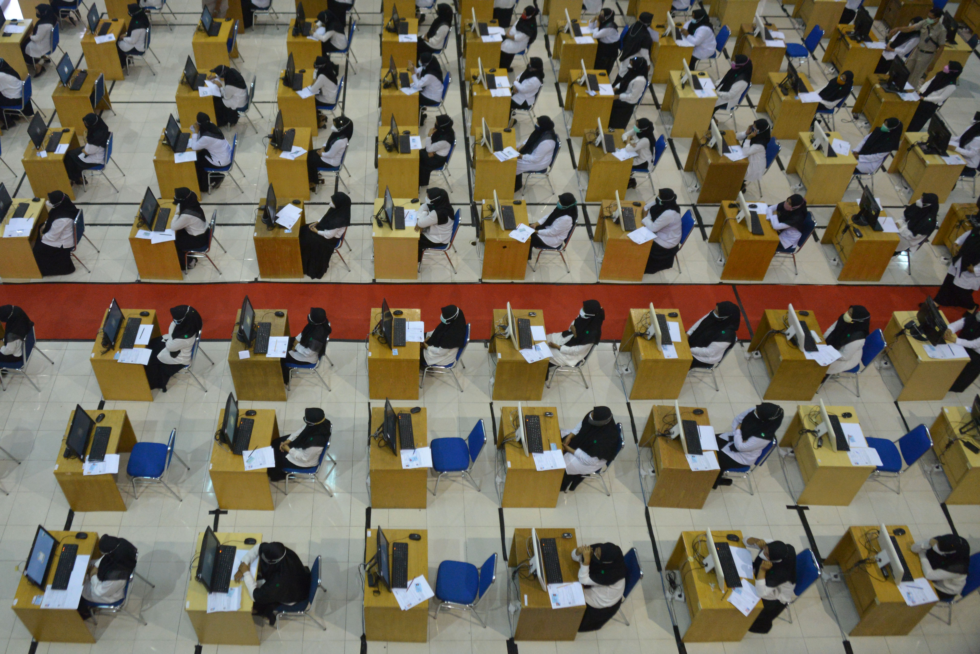 Prokes Ketat Tes SKD CPNS di Aceh