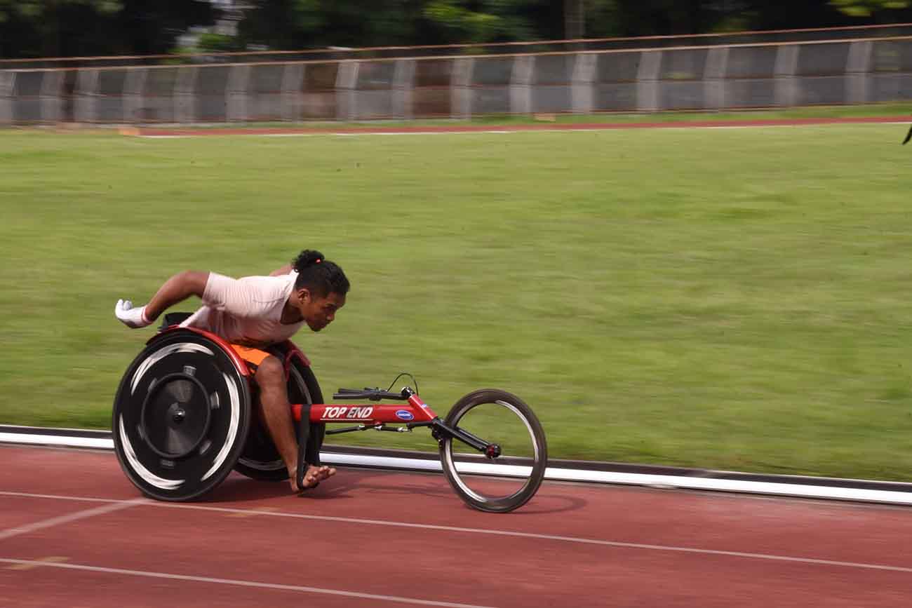 Latihan Atlet Wheelchair NPC Sumut