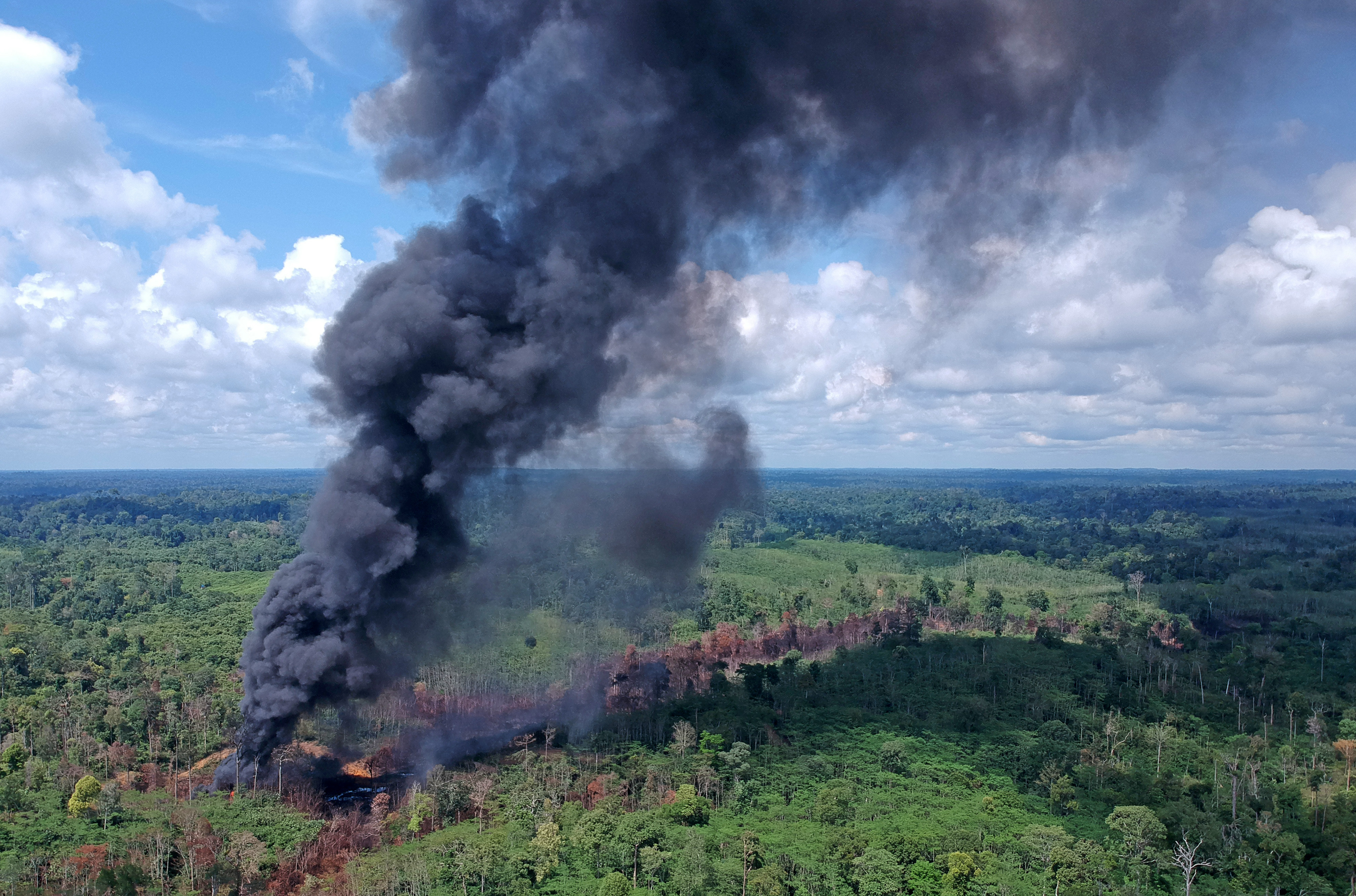 Kebakaran Sumur Minyak Ilegal