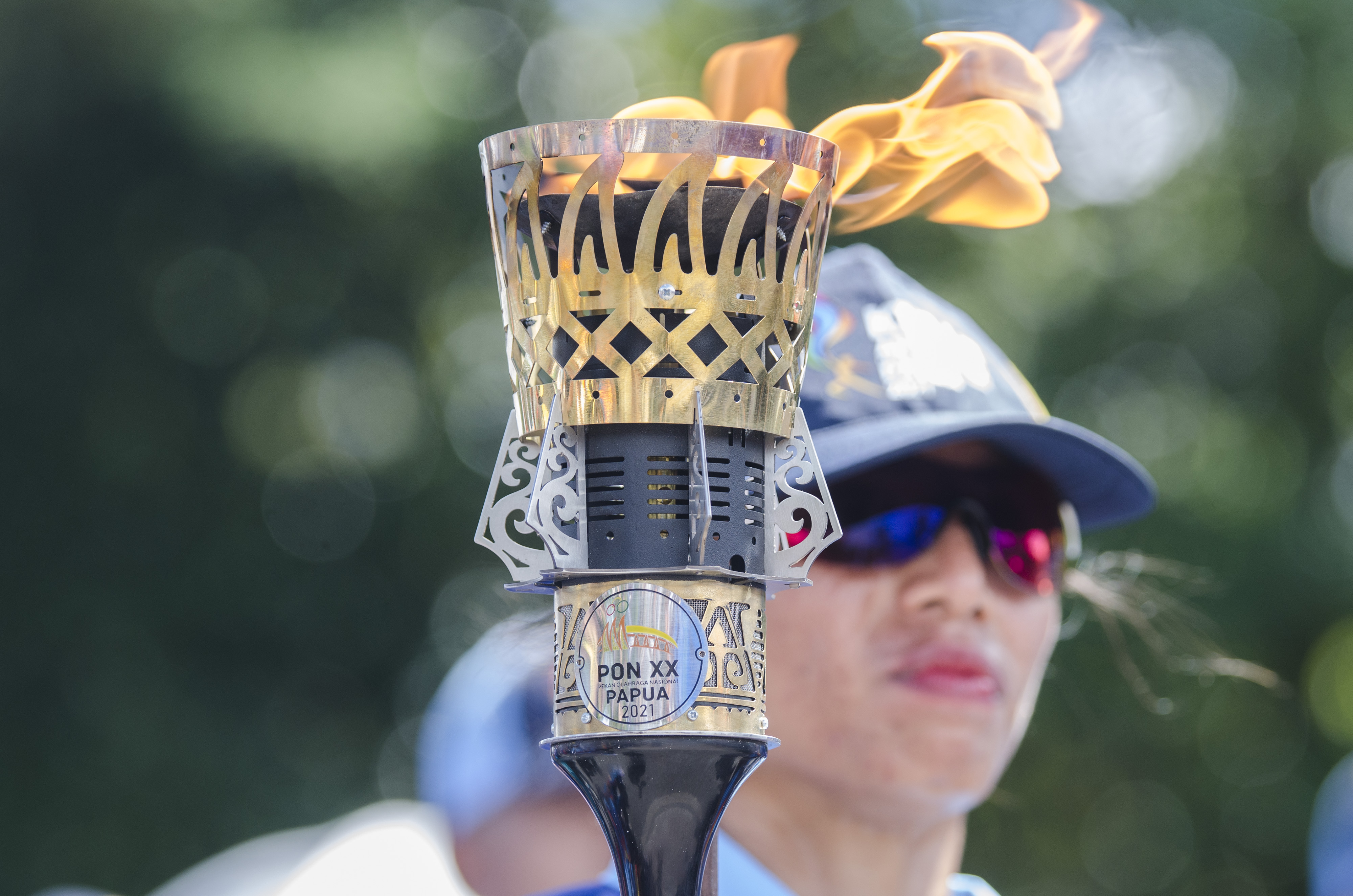 Kirab Api PON XX Papua di Timika