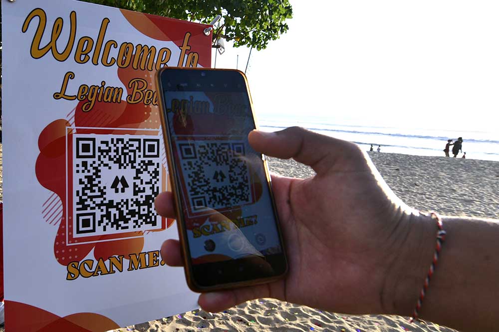 Sistem QR Code Di Pantai Legian