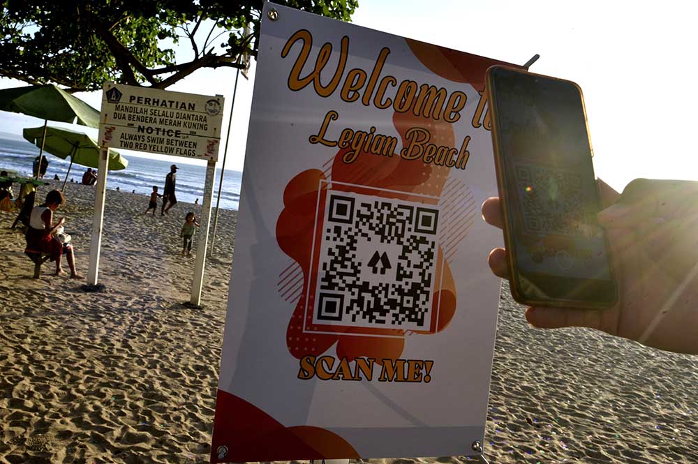 Sistem QR Code Di Pantai Legian