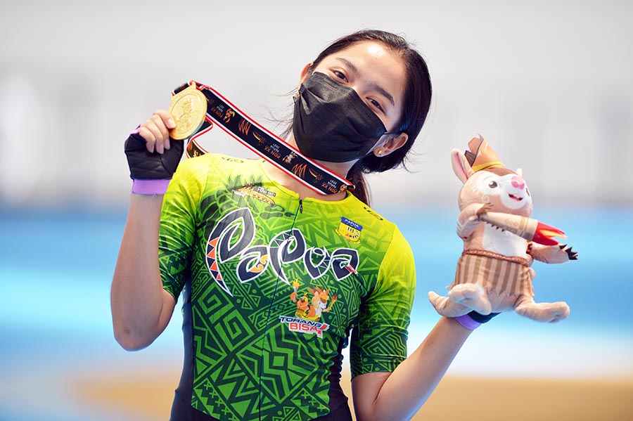 Papua Raih Emas Final Sepatu Roda 200 M Putri 