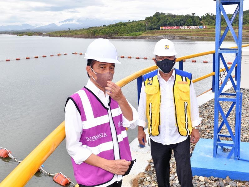 Presiden Joko Widodo Resmikan Bendungan Paselloreng