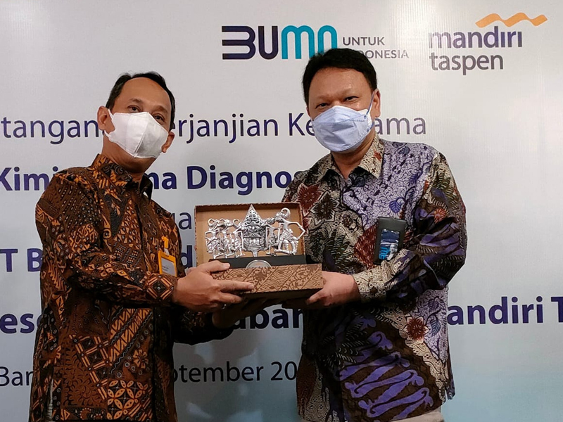  Penandatangan Kerja Sama Bank Mandiri Taspen Dan Kimia Farma Diagnostika