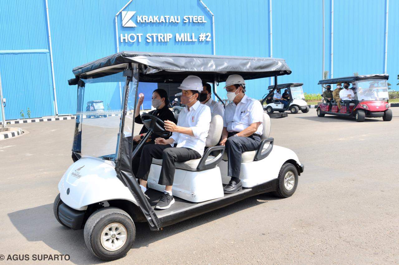 Presiden Meresmikan Hot Strip Mill #2 PT Krakatau Steel 