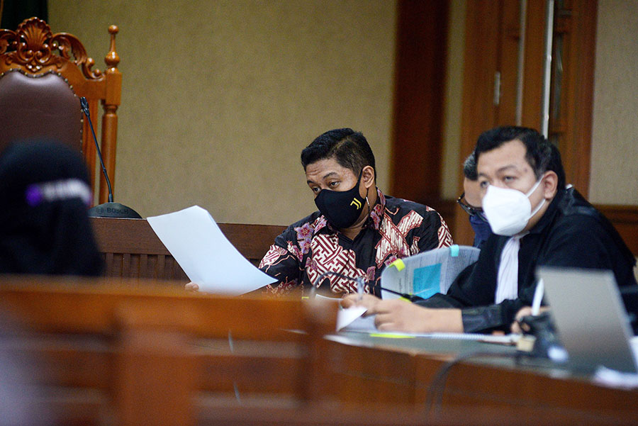 Sidang Robin Mantan Penyidik KPK Hadirkan Tiga Saksi  