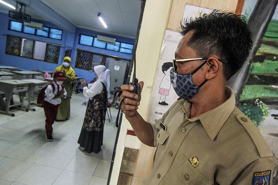 Pembelajaran Tatap Muka Terbatas di Kediri 