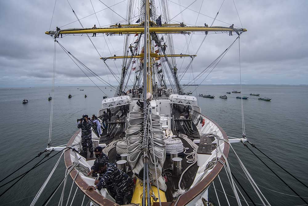 KRI Bima Suci Tiba di Tarakan