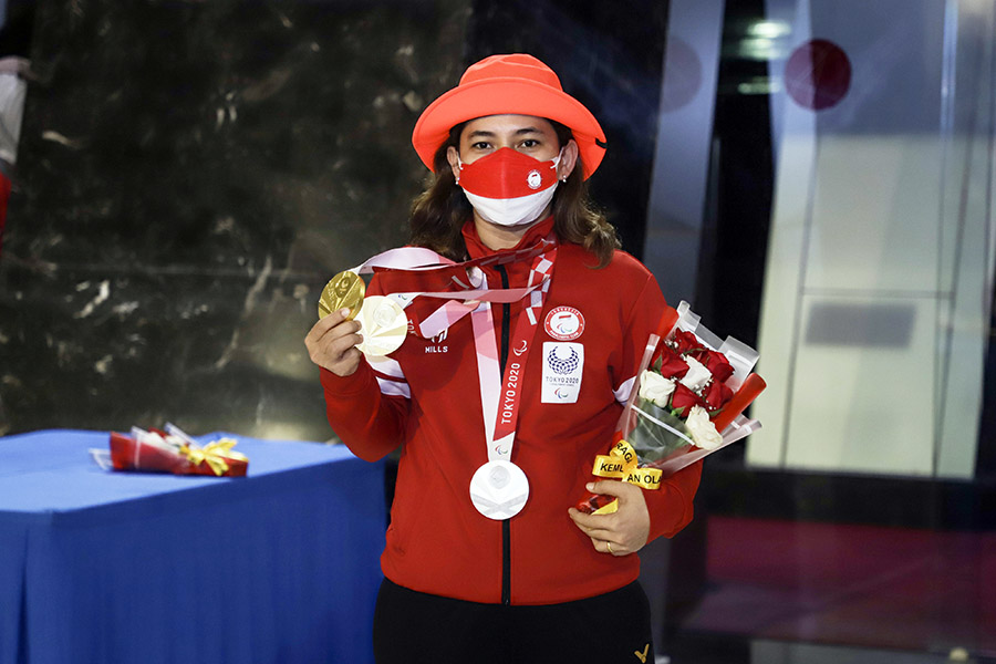 Para Pahlawan Olahraga Indonesia Tiba di Tanah Air 