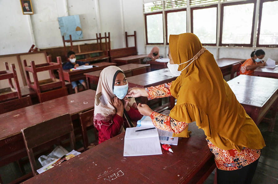 Belajar Tatap Muka Terbatas di Desa Pulau Pisau Kalteng 