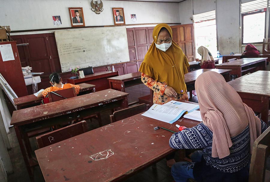 Belajar Tatap Muka Terbatas di Desa Pulau Pisau Kalteng 