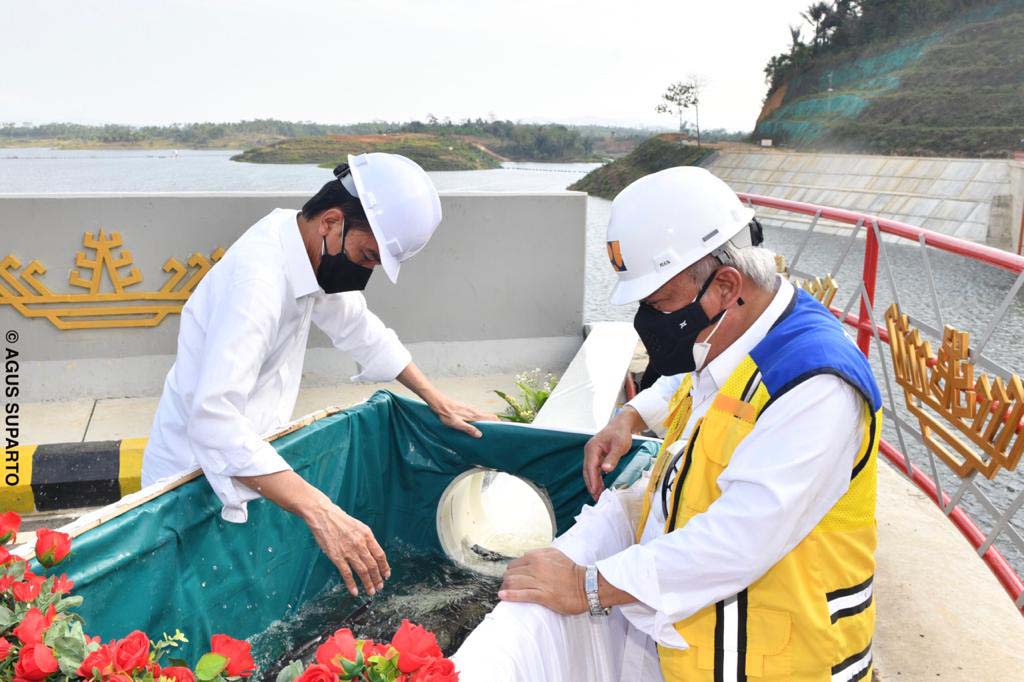 Presiden Joko Widodo Meresmikan Bendungan Way Sekampung