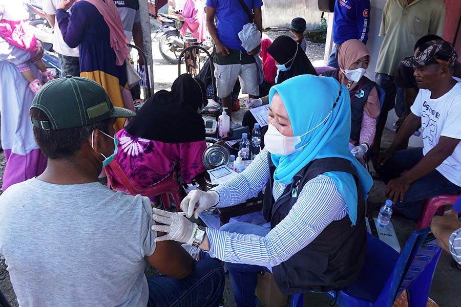 Polisi Mengajak Pengendara yang Belum untuk Divaksin Covid-19  