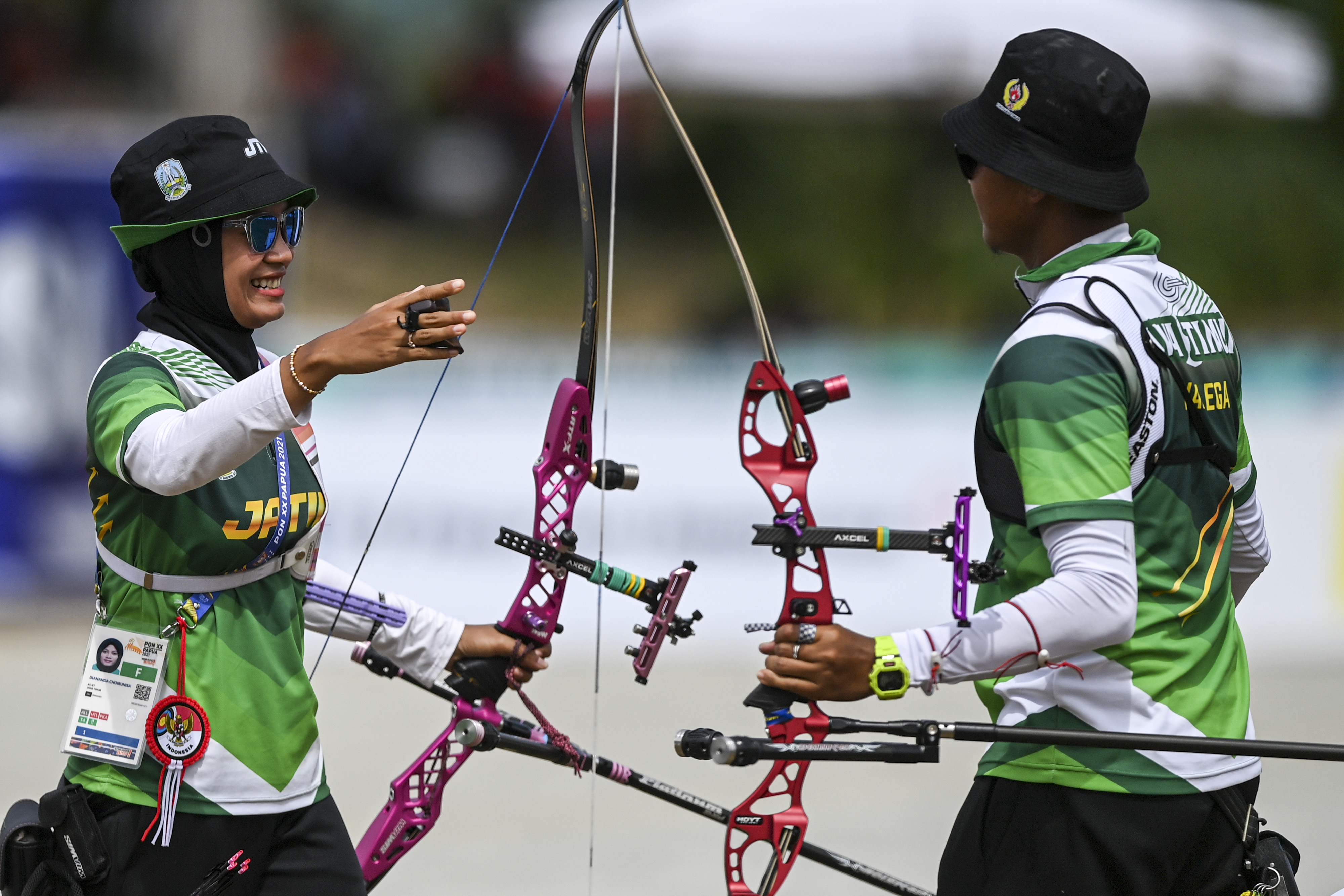 Jawa Timur Raih Emas Panahan Nomor Recurve Mixed Team PON Papua 