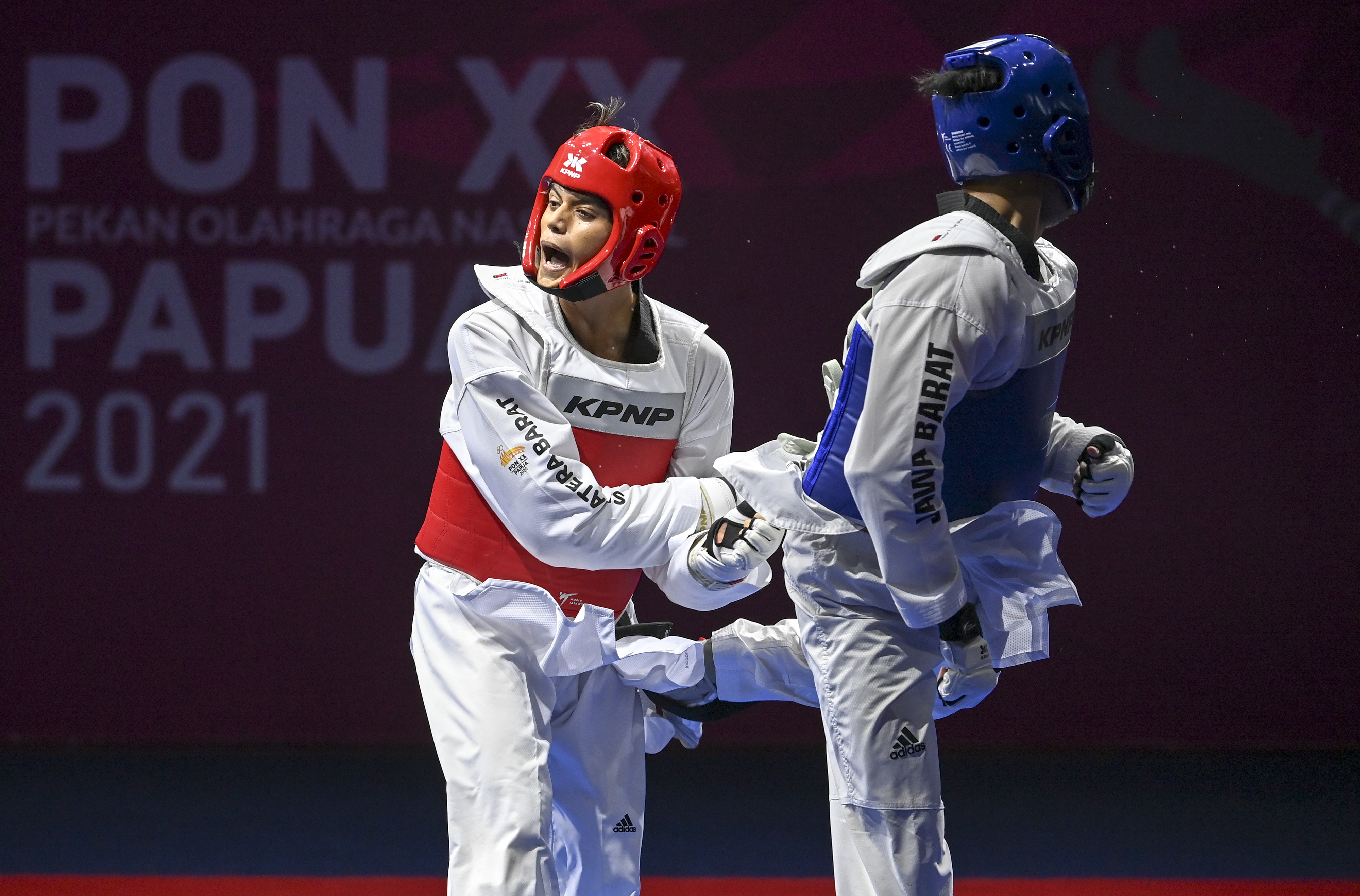 Jawa Barat Menambah Emas dari  Taekwondo Kyorugi -80 Kg Putra