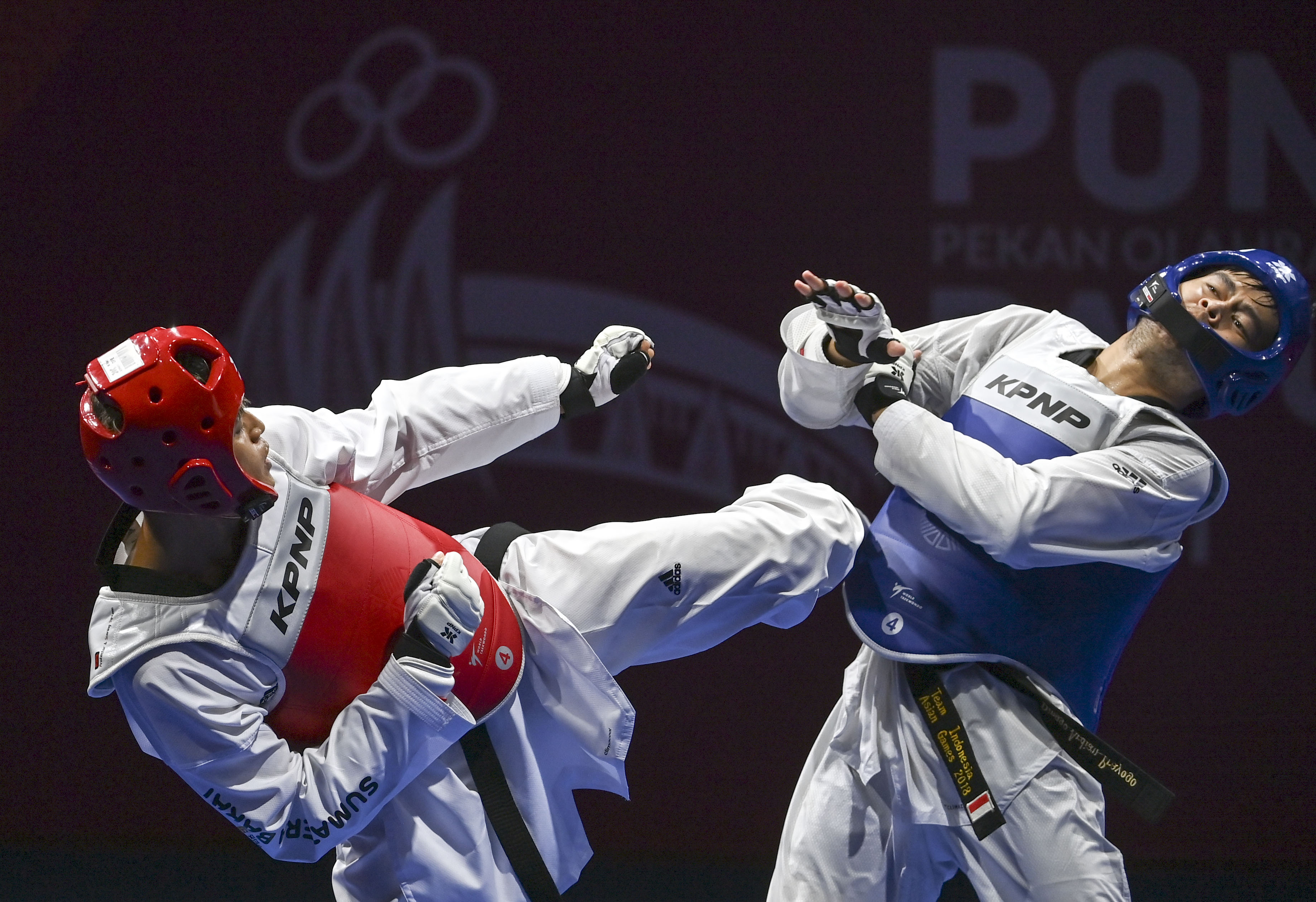Jawa Barat Menambah Emas dari  Taekwondo Kyorugi -80 Kg Putra