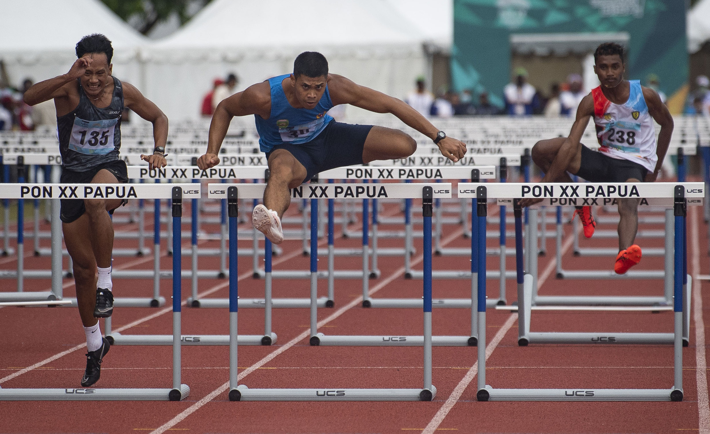 Rio Maholtra Sumbang Emas Lari 110 Meter Gawang Putra untuk Sumsel
