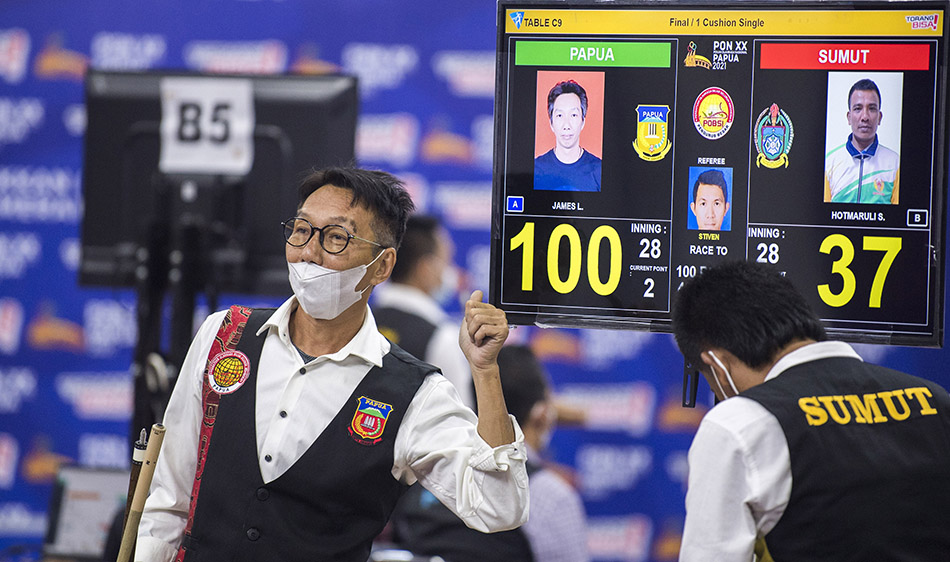 Medali Emas One Cushion Single PON 