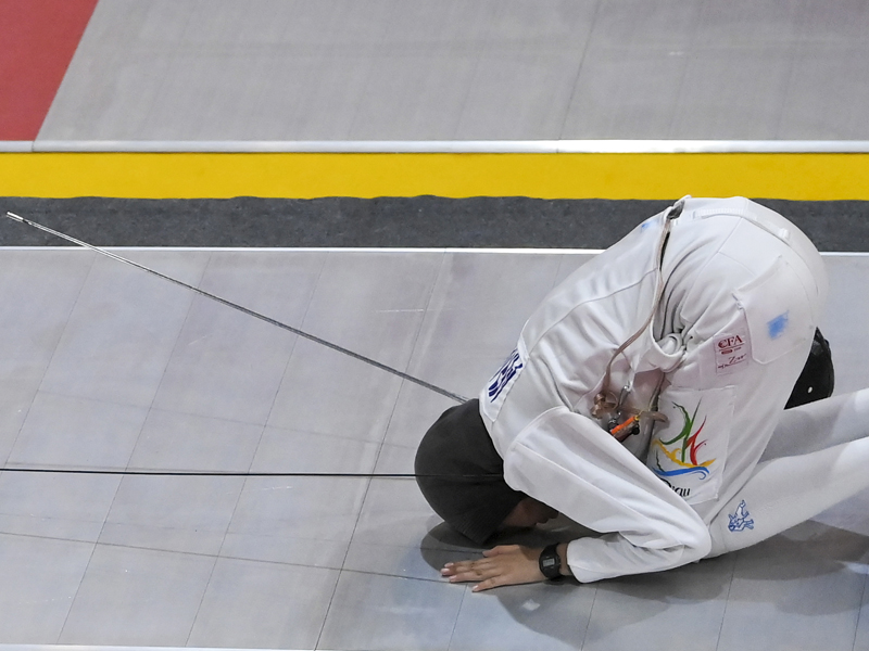 Riau Raih Emas Anggar Katagori Degen Beregu Putri