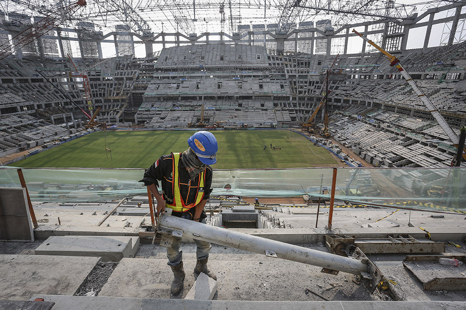 Progres pembangunan Jakarta International Stadium