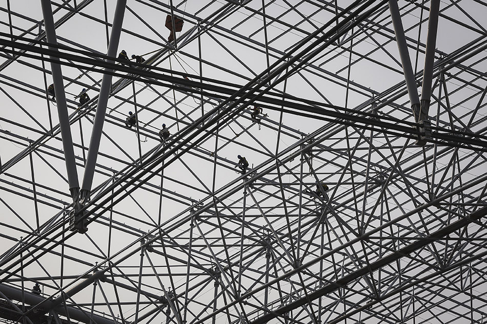 Progres pembangunan Jakarta International Stadium