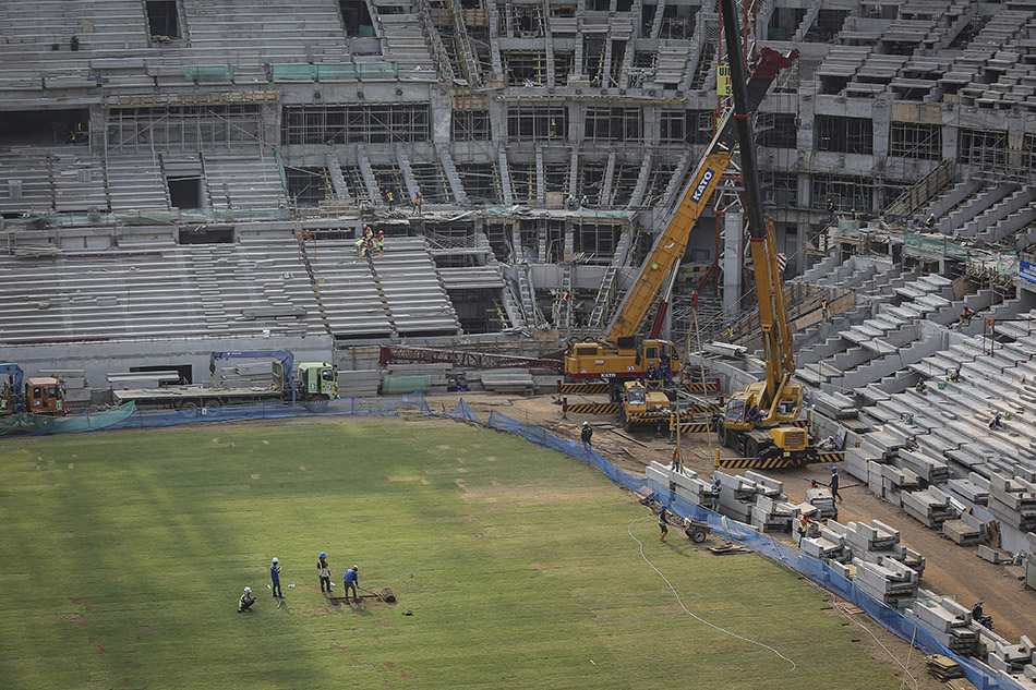 Progres pembangunan Jakarta International Stadium