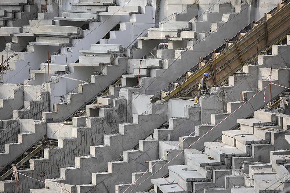 Progres pembangunan Jakarta International Stadium