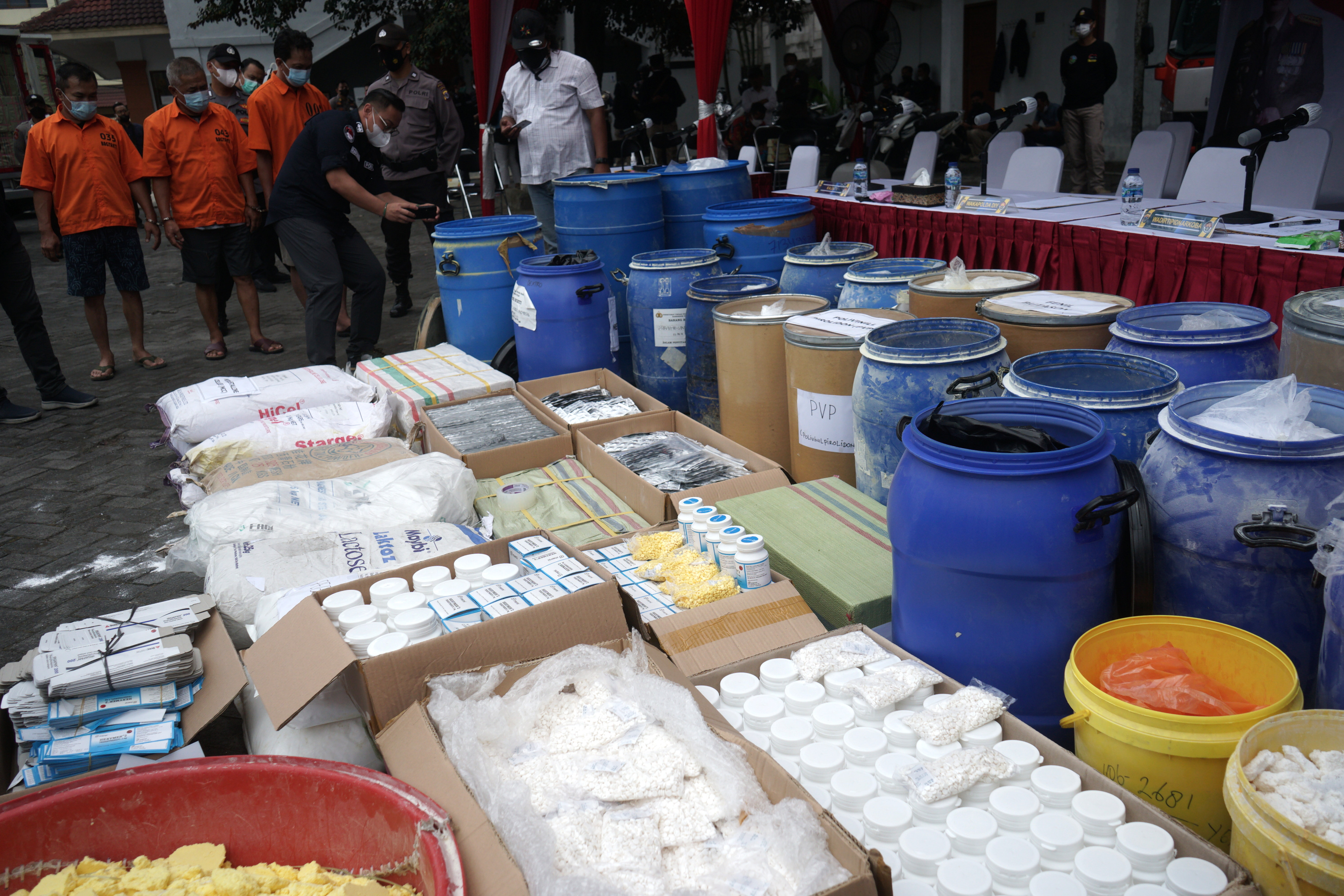 Pemusnahan Obat Ilegal di Yogyakarta