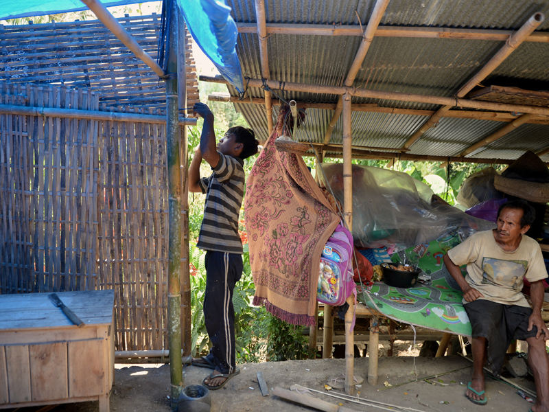 Hunian Sementara Korban Gempa Karangasem