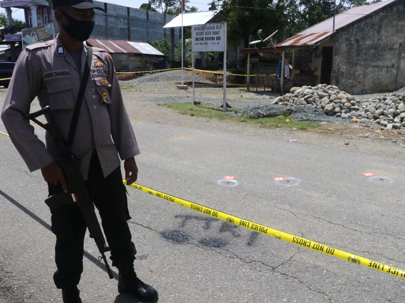 Penembakan Pos Polisi Di Aceh Barat