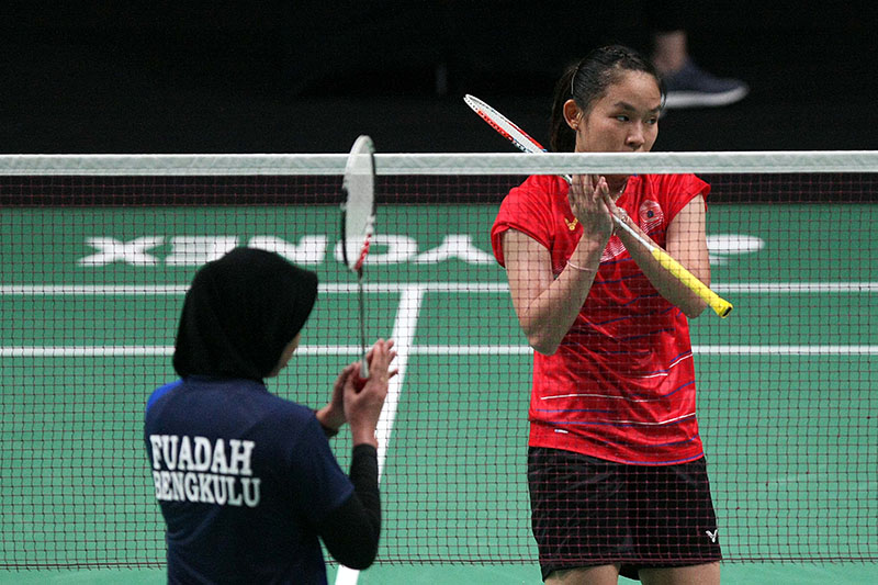 Ruselli Kandaskan Rakhmatul Dalam Penyisihan Tunggal Putri