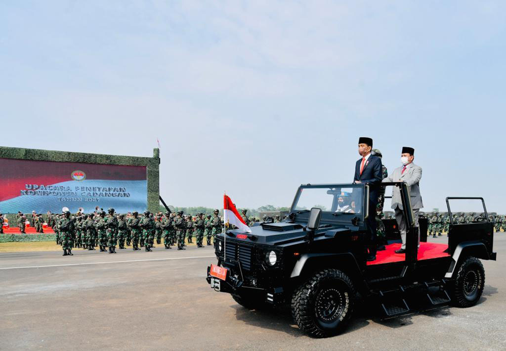 Upacara Penetapan Komponen Cadangan Pasukan Pertahanan